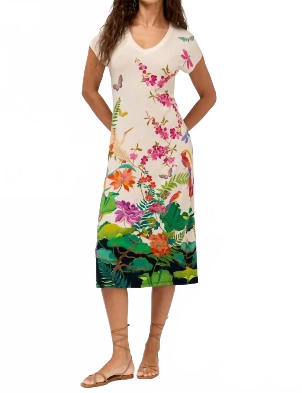 NEW JOHNNY WAS janie favorite relaxed knit dress in thoria